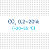 Regulace CO2  0,2-20% (-20 až 55 °C) bez dekontaminace