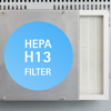 H13 HEPA filtr  99,95%